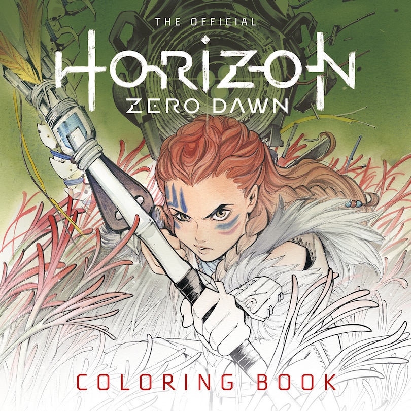 Front cover_The Official Horizon Zero Dawn Coloring Book