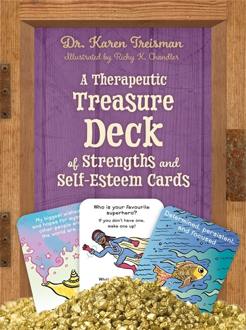 Front cover_A Therapeutic Treasure Deck of Strengths and Self-Esteem Cards