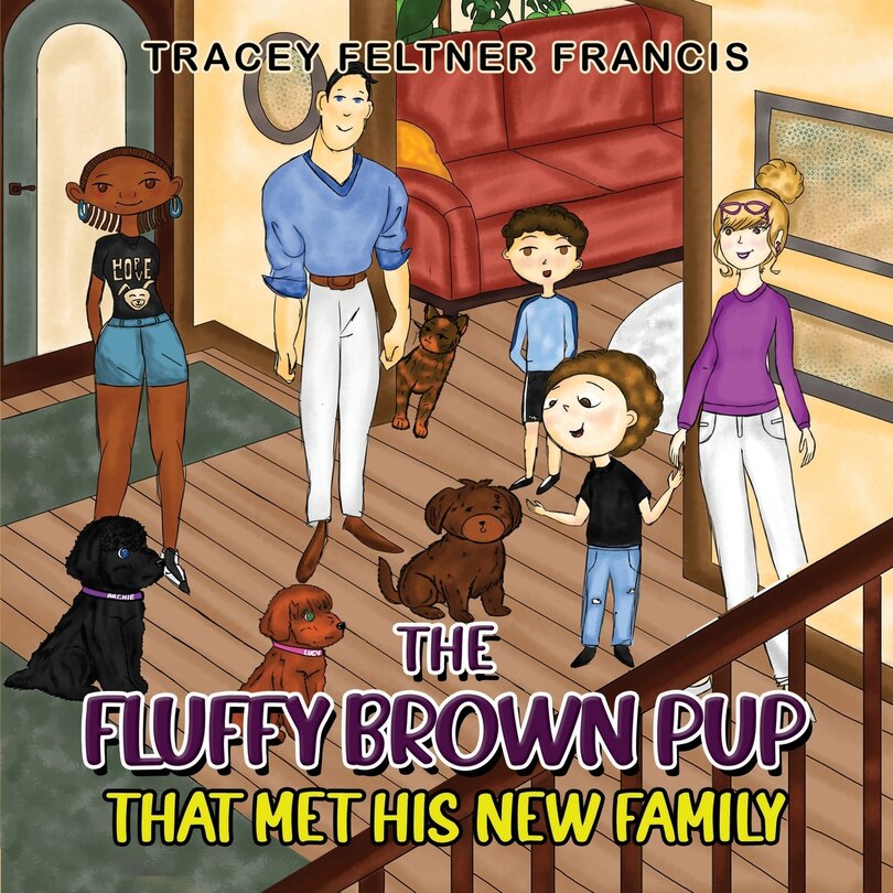 Front cover_The Fluffy Brown Pup - That Met His New Family
