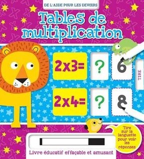 De l'aide pour les devoirs tables de multiplications