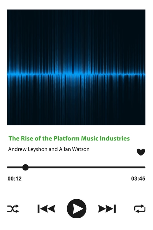 Couverture_The Rise of the Platform Music Industries