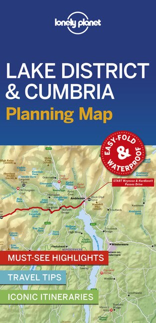 Couverture_Lonely Planet Lake District & Cumbria Planning Map 1st Ed.