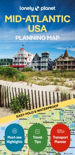 Front cover_Lonely Planet Mid-Atlantic USA Planning Map 1 1st Ed.