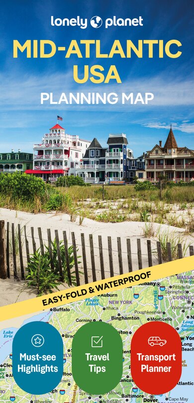Front cover_Lonely Planet Mid-Atlantic USA Planning Map 1 1st Ed.