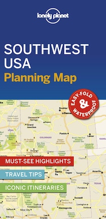 Lonely Planet Southwest USA Planning Map 1 1st Ed.