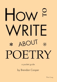 Front cover_How to Write About Poetry