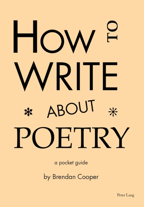 Front cover_How to Write About Poetry