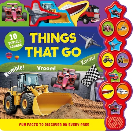 Things That Go: Interactive Children's Sound Book With 10 Buttons