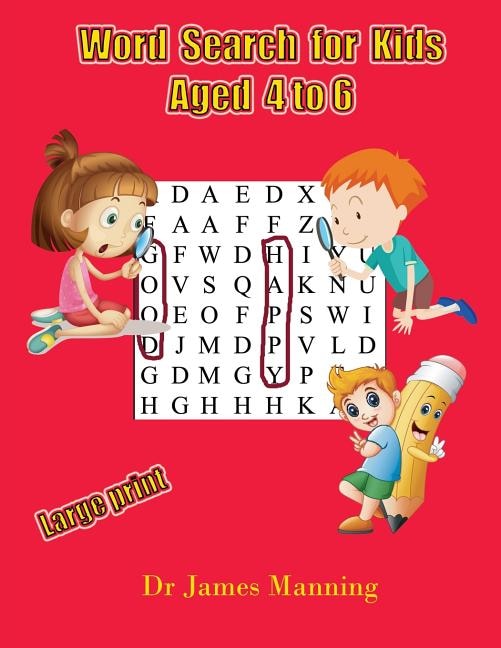 Front cover_Word Search for Kids Aged 4 to 6