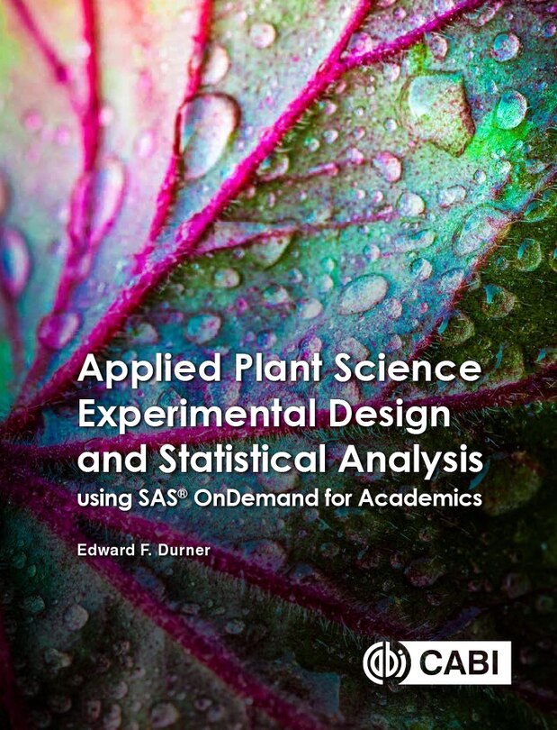 Couverture_Applied Plant Science Experimental Design and Statistical Analysis Using SAS&reg; OnDemand for Academics
