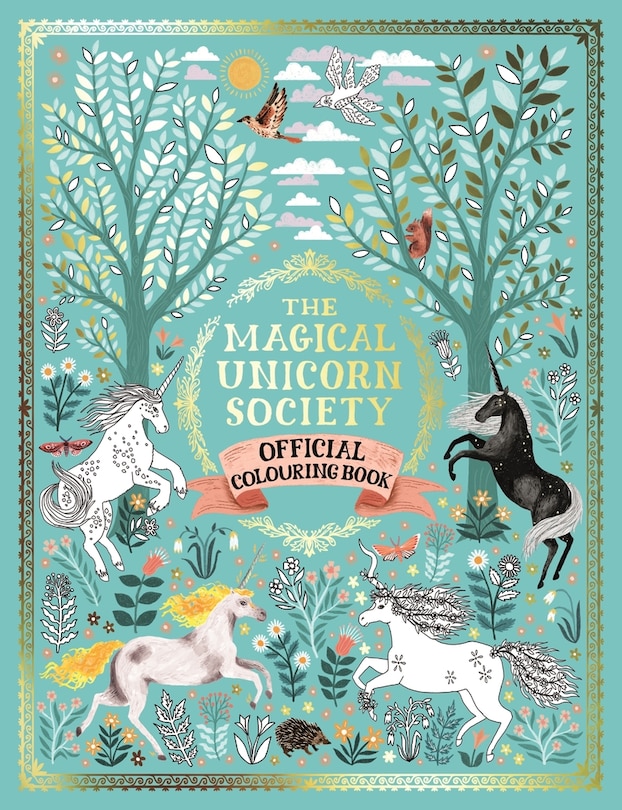 Front cover_The Magical Unicorn Society Official Colouring Book