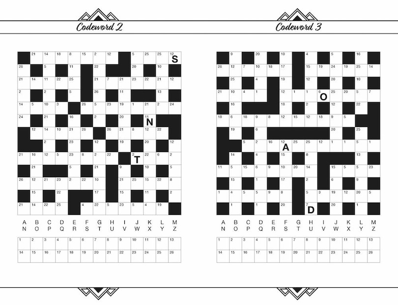 Front cover_Perfect Pocket Puzzles: Codewords