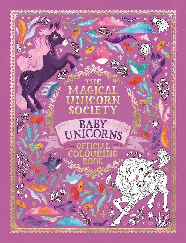 Front cover_The Magical Unicorn Society Baby Unicorns Official Colouring Book