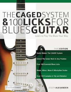 Front cover_The Caged System And 100 Licks For Blues Guitar