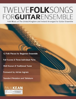 Front cover_12 Folk Songs for Guitar Ensemble