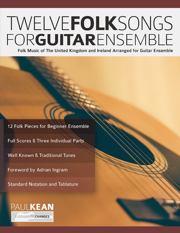 Front cover_12 Folk Songs for Guitar Ensemble