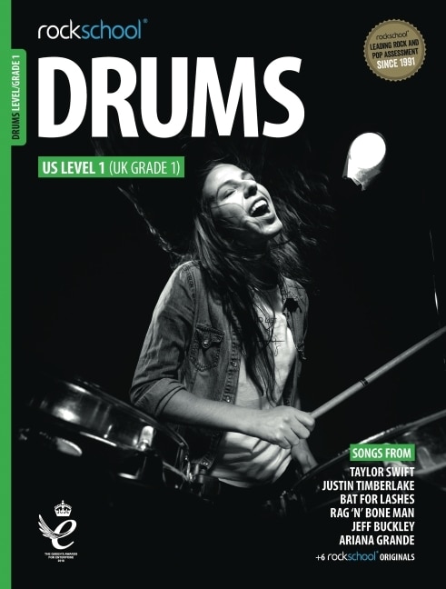 Rockschool Drums Grade 1 2018+ Book/online Audio: Book/online Audio