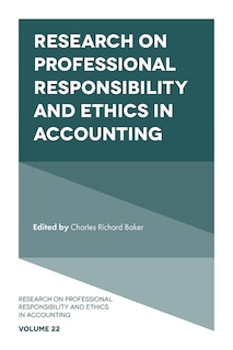 Front cover_Research on Professional Responsibility and Ethics in Accounting