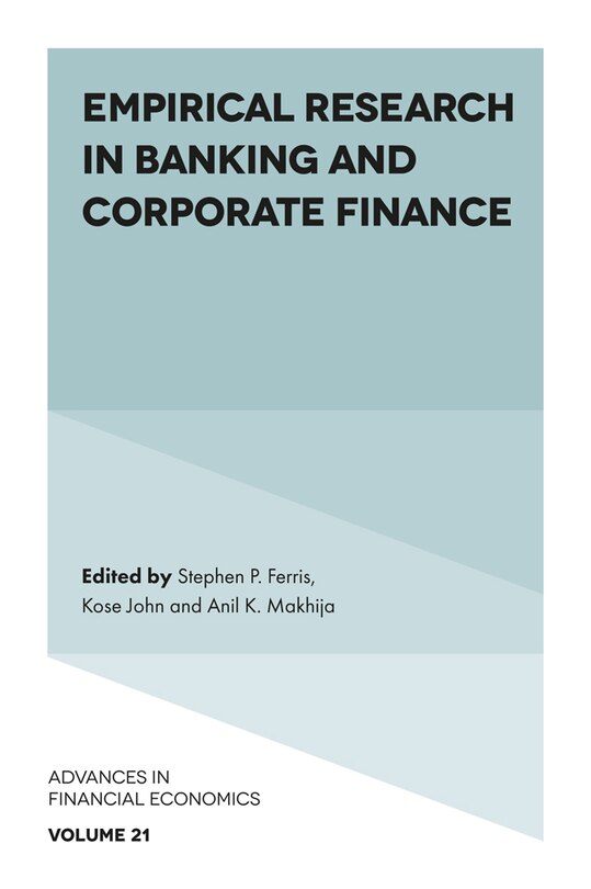Front cover_Empirical Research in Banking and Corporate Finance