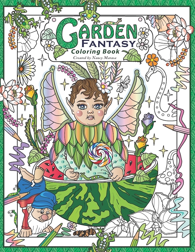 Front cover_Garden Fantasy Coloring Book