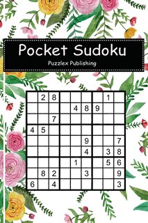 Pocket Sudoku: Easy Sudoku Puzzle Game For Beginers With Alice Seamless Patern Watercolor Cover