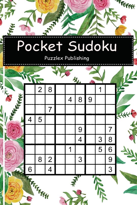 Pocket Sudoku: Easy Sudoku Puzzle Game For Beginers With Alice Seamless Patern Watercolor Cover