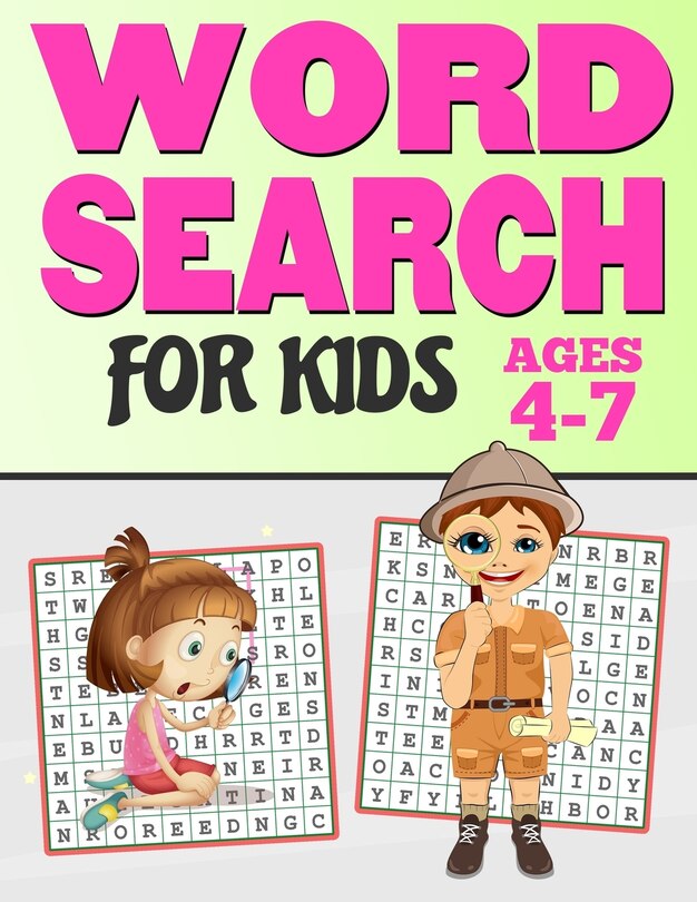 Front cover_Word Search for Kids Ages 4-7