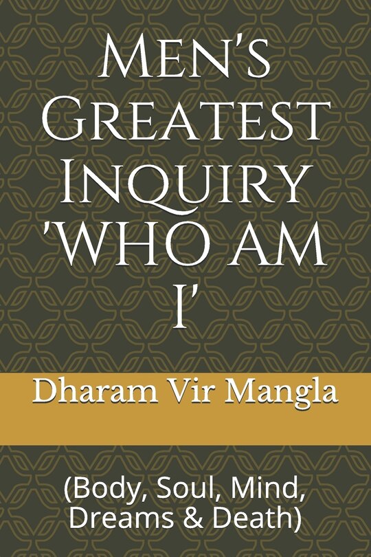 Couverture_Men's Greatest Inquiry 'who Am I'