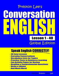 Front cover_Preston Lee's Conversation English - Global Edition Lesson 1 - 40