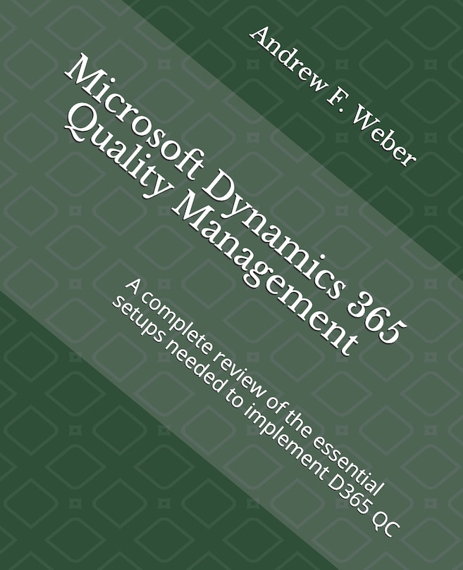 Front cover_Microsoft Dynamics 365 Quality Management