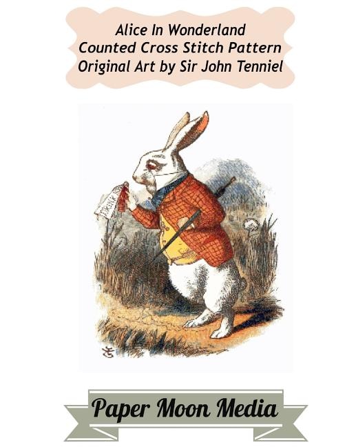 Alice in Wonderland Counted Cross Stitch: White Rabbit