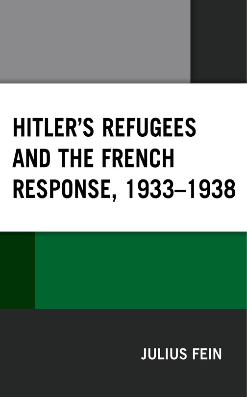 Couverture_Hitler's Refugees and the French Response, 1933-1938