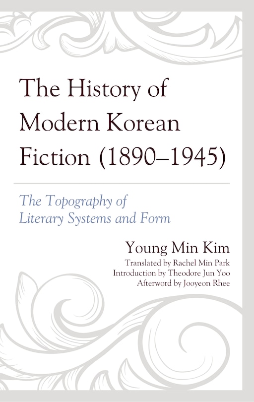 Couverture_The History of Modern Korean Fiction (1890-1945)