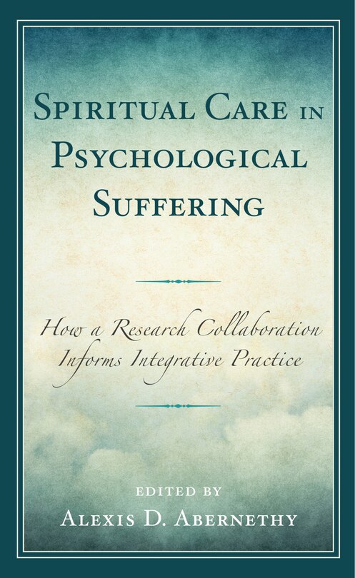 Front cover_Spiritual Care in Psychological Suffering