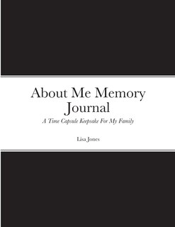 Front cover_About Me Memory Journal