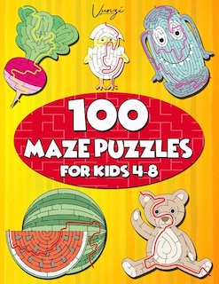 Front cover_100 Maze Puzzles for Kids 4-8