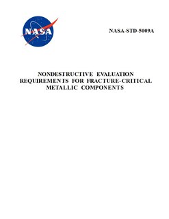 Front cover_Nondestructive Evaluation Requirements for Fracture-Critical Metallic Components