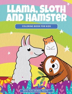 Front cover_Llama, Sloth and Hamster Coloring Book For Kids