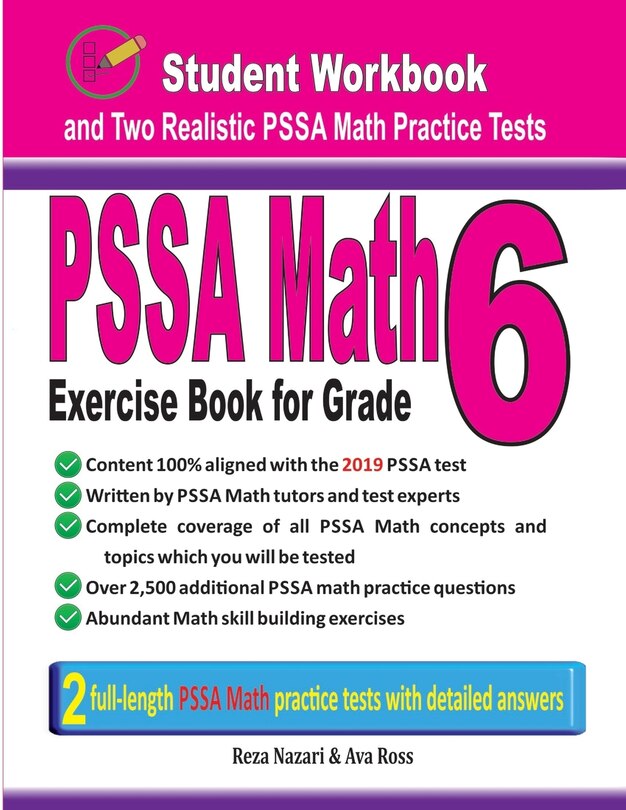 Front cover_Pssa Math Exercise Book for Grade 6