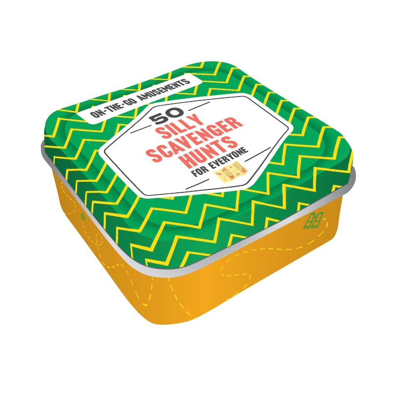 Front cover_On-the-go Amusements: 50 Silly Scavenger Hunts For Everyone