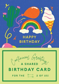 Couverture_Continuous Greetings: A Shared Birthday Card for the Two of Us