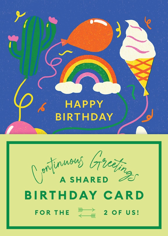 Couverture_Continuous Greetings: A Shared Birthday Card for the Two of Us