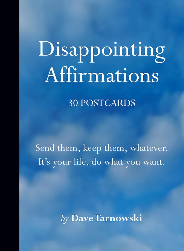 Front cover_Disappointing Affirmations: 30 Postcards