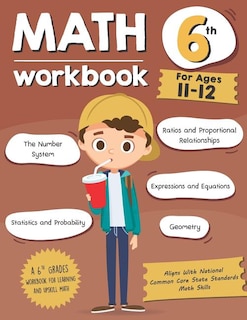 Couverture_Math Workbook Grade 6 (Ages 11-12)