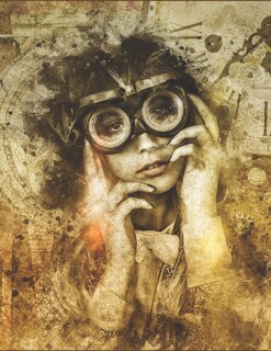 Couverture_Steampunk Aviator Composition Notebook