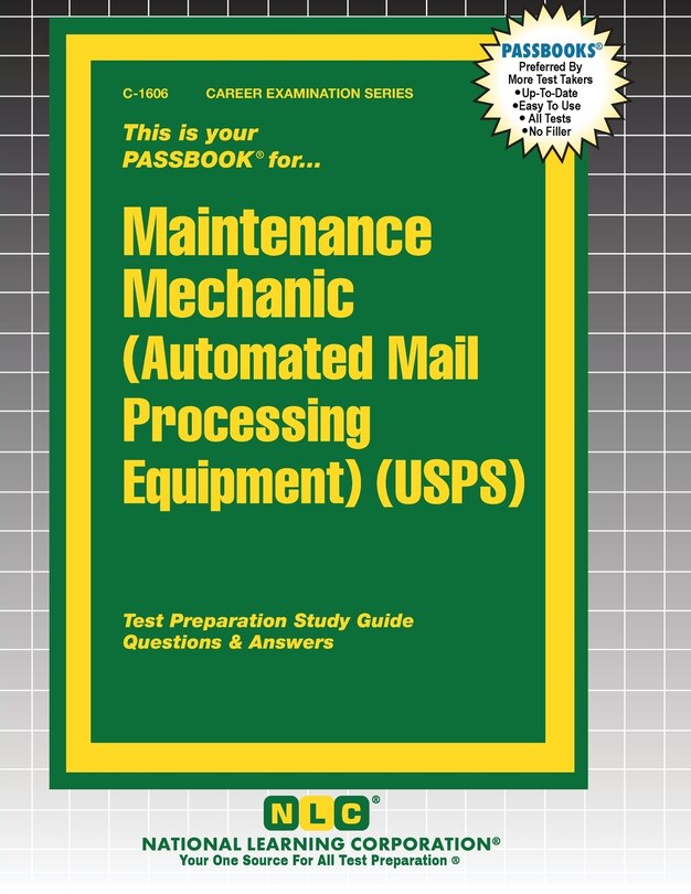Front cover_Maintenance Mechanic (Automated Mail Processing Equipment) (USPS)