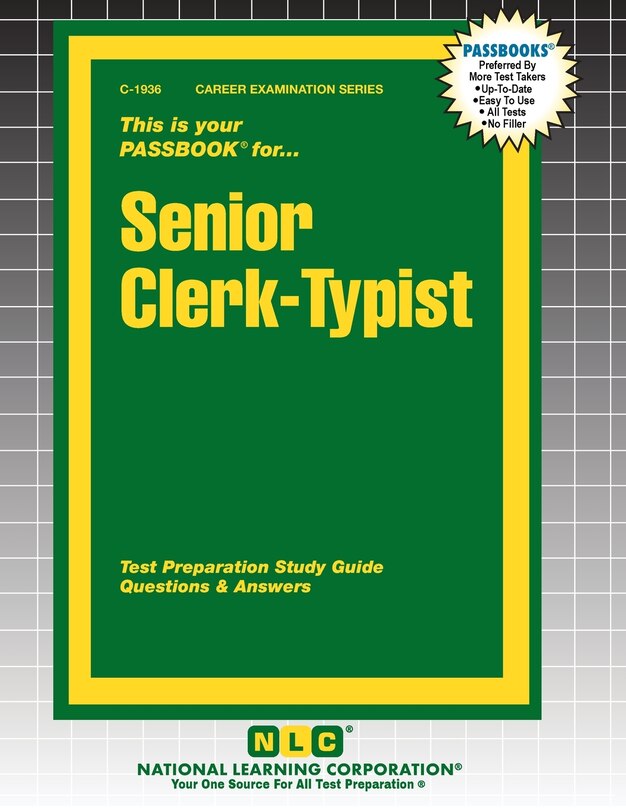 Front cover_Senior Clerk-Typist