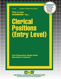Couverture_Clerical Positions (Entry Level)