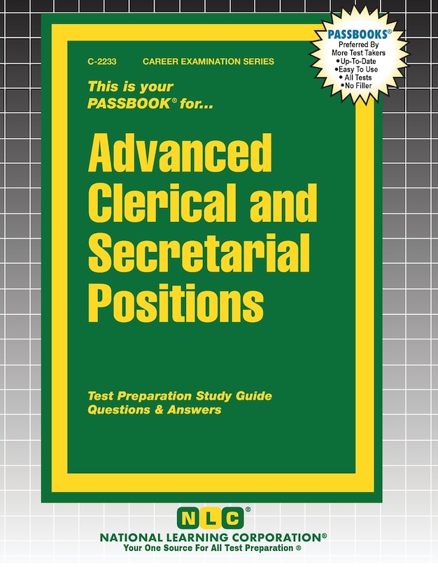 Front cover_Advanced Clerical and Secretarial Positions