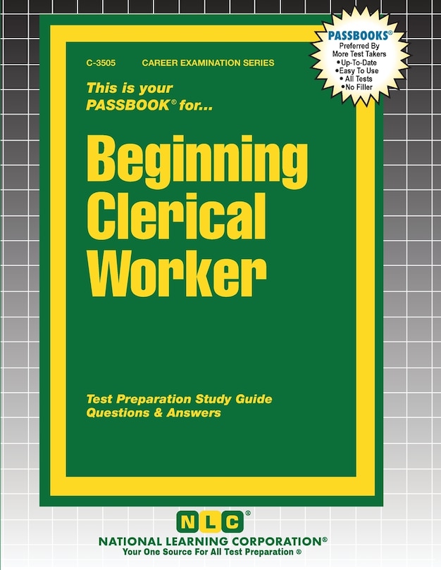 Front cover_Beginning Clerical Worker